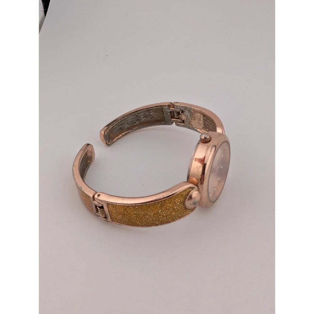 Avon Pretty As A Diamond Rose Gold Bangle Watch 27mm‎ Case- New Battery